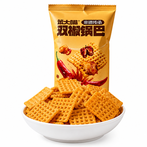 ข้าวพองรสไก่เผ็ดแบบ OEM บรรจุภัณฑ์ใหญ่ ขนมกรอบ รสชาติจัดจ้านแบบจีน 40 กรัม พร้อมรับประทาน อายุการเก็บรักษา 8 เดือน - Product Image 1