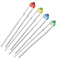 Meilleur Prix Lentille Claire Blanc Bleu Vert Jaune Rouge Ambre Tour Type Diode LED 1.8mm pour Lumières