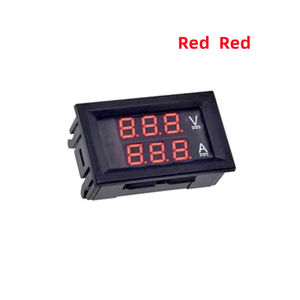 Voltímetro y Amperímetro Digital Dual LED Azul + Rojo DC 100V 1A 10A 50A 100A, Medidor de Voltaje y Corriente DSN-VC288 - Product Image 3
