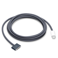 Câble de haute qualité pour MS 3 140W USB-C vers MS 3 Câble pour Mac Book Pro 16 14 pouces M2 M1 PD3. Câble USB C vers 3 tresses, 6,6 pieds, PD