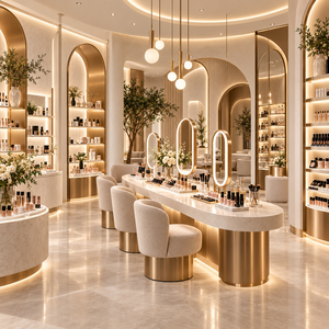 Mostrador de Maquillaje, Estación de Prueba de Productos de Belleza Personalizada para Tiendas de Cosméticos - Product Image 2