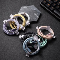 Charge rapide PD60w câble USB-C vers type-c 3A câble de données de Charge rapide pour téléphones mobiles tablettes 1m 2m longueurs Nylon PVC