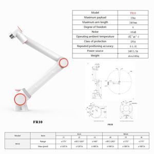 Brazo Robótico Colaborativo de Alto Rendimiento FR10 de 6 Ejes con Carga Útil de 10 kg para Soldadura y Recogida, Equipado con Paletizador - Product Image 3