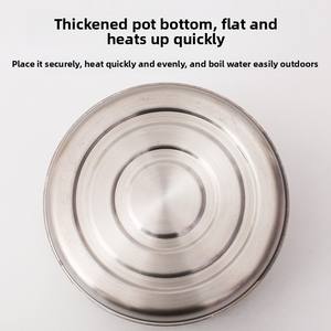 Bouilloire de <span class=keywords><strong>camping</strong></span> en acier inoxydable 304 <span class=keywords><strong>pour</strong></span> le <span class=keywords><strong>camping</strong></span>, les pique-niques et la préparation du café - Product Image 4