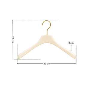 Cintre en bois robuste et durable de qualité supérieure avec épaules arrondies pour l'approvisionnement des marques de vêtements hôteliers - Product Image 2