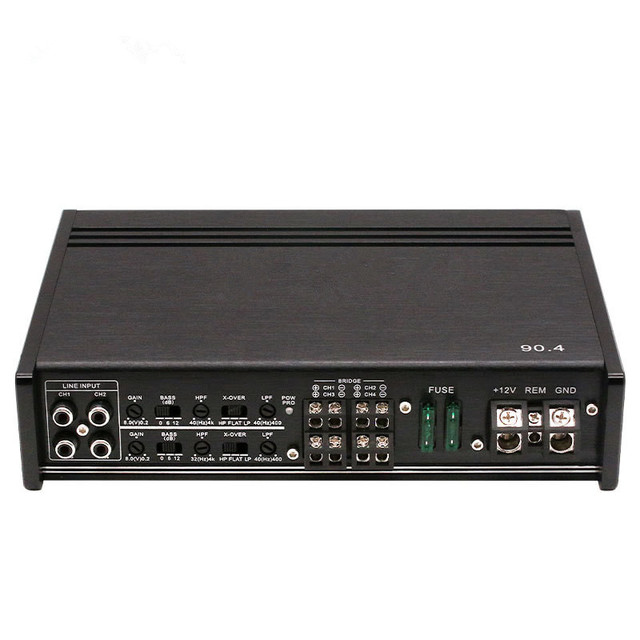 Hanson OP-D Kr904 Car Audio Amplifier 4channel 4*100w Amp 12v Class AB Car Amplifier Build 16years Customization