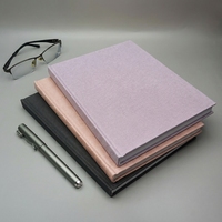 Carnet de notes personnalisable en tissu de lin écologique A5 A6, couverture rigide, ligné, pour le bureau et la planification professionnelle