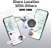 MiLi Litag Duo pour le suivi des objets avec AirTag pour Android et Apple Find My Device, localisateur pour clés, bagages, valises, sacs à dos