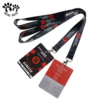 Cordón de seguridad personalizado para colgar, soporte para llavero, cordones de poliéster impresos, correas para el cuello para tarjetas de identificación, cordón para teléfono y llaves