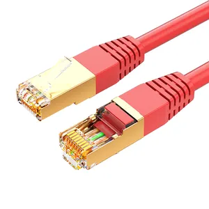 Câble de raccordement Ethernet CAT6A/CAT7 S/FTP pour Modem routeur réseau LAN