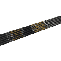 Flèches de chasse en fibre de carbone pure 40T, diamètre 0,166 pouce/4,2 mm, 25-32 pouces pour tir à l'arc composé/récurvé, chasse