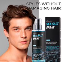 KORMESIC-Spray capillaire texturisant pour homme, sel de mer, sel de mer, huile de coiffure, contrôle naturel, 290ml