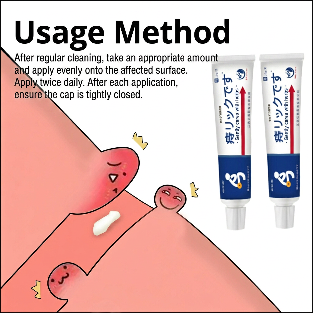 Hemorrhoid Ointment Cream with Chitosan Gentle Soothing No Petroleum Harsh Chemicals OEM