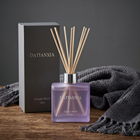 Diffuseur d'huiles essentielles en verre écologique mat carré de luxe, sans alcool, 120 ml, 200 ml, couleur et logo personnalisables