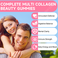 Gummies de collagène 15-en-1 à marque privée OEM avec suppléments de vitamines C, B, D, E et de zinc pour la santé de la peau, des cheveux et des ongles des adultes