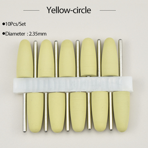 10 pièces/ensemble Outils <span class=keywords><strong>de</strong></span> bijouterie, fraises <span class=keywords><strong>de</strong></span> polissage dentaire en caoutchouc <span class=keywords><strong>de</strong></span> silicone, pour le blanchiment des dents et le polissage, 2,35 mm, pour perceuse à ongles - Product Image 5