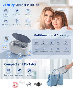 <span class=keywords><strong>Nettoyeur</strong></span> à ultrasons pour boucles d'oreilles 46 kHz, machine de nettoyage à ultrasons, machine de lavage pour <span class=keywords><strong>lunettes</strong></span>, <span class=keywords><strong>nettoyeur</strong></span> à ultrasons pour appareils dentaires - Product Image 6