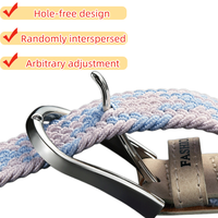 Ceinture en toile polyvalente avec boucle en alliage pour femme, ceinture élastique tressée décorative pour étudiante, largeur 3 cm