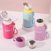 Bouteille isotherme en acier inoxydable, gourde anti-fuite grande capacité, thermos portable pour les voyages en extérieur