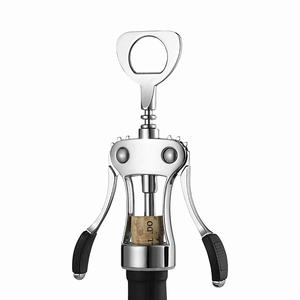 Ouvre-bouteille en métal multifonction avec tire-bouchon en acier inoxydable et aluminium Matériau bois Caractéristiques Logo - Product Image 6