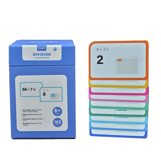 Factory Wholesale Kids Flash Card Eco-friendly Paper Math Learning Cards Toddlers Educational Study Cards