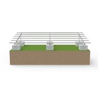 Soporte de Montaje en Suelo para Panel Solar de un Solo Poste, de Zinc-Aluminio-Magnesio, para Granjas Solares GW Scale