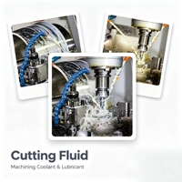 Fluide de coupe semi-synthétique, micro-émulsion, liquide de refroidissement, excellente lubrification pour l'usinage CNC des alliages d'aluminium et de l'acier