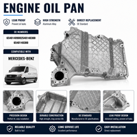 Cárter de Aceite de Motor Duradero para Mercedes-Benz, Unidad OE 6540140900 2540140300, Componente de Lubricación Duradero para un Funcionamiento Estable