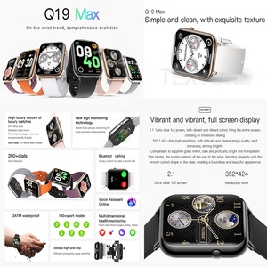 2024 Q19 Pro Max Smartwatch Theo Dõi Sức Khỏe Nhiệt Độ Nhịp Tim Thể Thao Tập Thể Dục Tracker Thông Minh Đồng Hồ Cho Nam Giới Phụ Nữ - Product Image 2