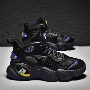 Zapatillas de Baloncesto <span class=keywords><strong>Retro</strong></span> J13 de Cuero Genuino, Nuevas, Originales de Marca, Color Azul Universitario 4s para Niños, Personalización Disponible, Zapatos J1 - Product Image 1