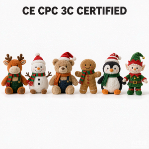 Peluche de Noël personnalisée de haute qualité OEM ODM, adorable poupée en peluche pour les fêtes, idéale pour les articles promotionnels de marque, cadeaux de Noël et boutiques de souvenirs - Product Image 6
