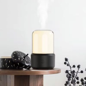 Mini difusor portátil de aceite esencial a la luz de las velas, Humidificador silencioso para cabecera de dormitorio, atomizador de esterilización purificador de aire - Product Image 4