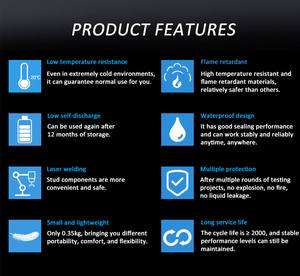 بطارية أسطوانية ليثيوم فوسفات الحديد C40 46160 بسعة 20 أمبير و22 أمبير و15 أمبير وجهد 3.2 فولت من Ubppower، متوفرة في المخزون الأوروبي - Product Image 6