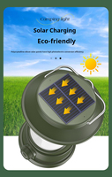 Lanterne solaire portable vintage pour le camping, rechargeable par USB, lumière LED chaude pour le jardin, l'extérieur, la tente, la randonnée, la pêche
