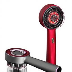 <span class=keywords><strong>Cepillo</strong></span> de Masaje Eléctrico para el Cabello, Anticaída, Estimulante del Cuero Cabelludo, con Terapia de Luz Roja, Nutrición, Recargable por USB - Product Image 1