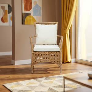 Sillón de Ratán Trenzado CORDELLA, Cómodo para Sala de Estar, Muebles de Indonesia para el Hogar - Product Image 3