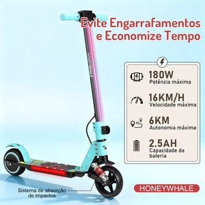 <span class=keywords><strong>Trottinette</strong></span> électrique pour enfants E10s, entrepôt Brésil, vitesse maximale 14 km/h, charge 70 kg, pneu 6,5 pouces, batterie lithium, moteur sans balais - Product Image 3
