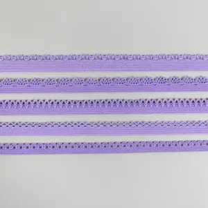 High Quality Eco-Friendly Garment Accessories Webbing Strap Nylon Tape Spandex Picot Lace Elastic Band