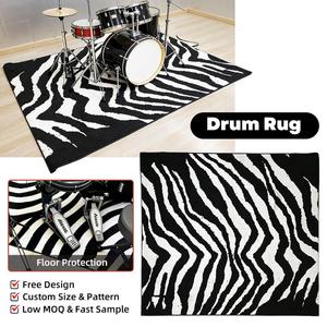 Tapis de <span class=keywords><strong>batterie</strong></span> musical en gros, design personnalisé, tapis de scène pour exposition, spectacle, cadeau, tapis de sol pour <span class=keywords><strong>batterie</strong></span>, tapis pour ensemble de <span class=keywords><strong>batterie</strong></span> - Product Image 2