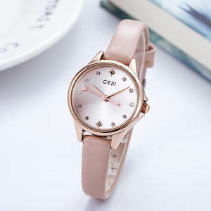 Reloj elegante para mujer, estilo moderno y fresco, correa de cuero, reloj de cuarzo resistente al agua para estudiantes - Product Image 1