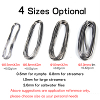 0,5mm 0,8mm 1mm 2mm weiches rundes Fliegen binden Blei draht material Nymphen körper Streamer gewichtetes Gewinde