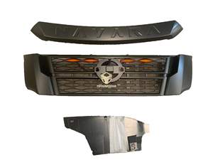 Accessoires 4x4 Pare-chocs avant de voiture Grille ABS Noir Kits de carrosserie pour Navara Np300 2015 Mise à niveau vers Np300 2021 Pro-4x <span class=keywords><strong>2022</strong></span> - Product Image 5