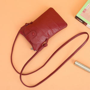 Andong <b>Leather</b> Genuine Cowhide for Women Zipper Sling <b>Bag</b> Fashion Multifunction Cross Body <b>Bag</b> <b>Phone</b> <b>Bags</b> - Product Image 2