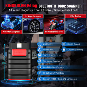 Ediag All Systems OBD2 <b>Scanner</b> <b>Bluetooth</b> Bi-directional OBD2 <b>Scanner</b> With ECU Coding 15 Reset Services - Product Image 2