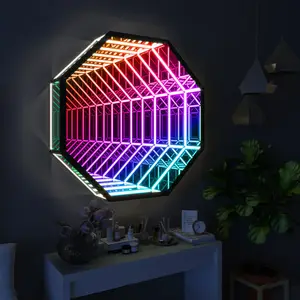 مصباح led للتحكم عن بعد متعدد الألوان 3d 3d 3d 3d, ضوء led للتحكم عن بعد ، متعدد الألوان ، 3d ، 3d ، ضوء إنفينيتي ، للغرفة