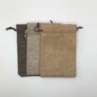 Sacs en lin doux personnalisés faits à la main, durables et recyclables, avec cordon de serrage, pour promotion, cadeaux, bijoux, pochettes, sacs de mariage, fête, DIY