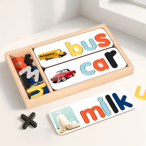 EDULAND Gioco da Tavolo Educativo in Legno con Puzzle a Grani Grandi per Asilo, Giocattolo Interattivo Genitore-Figlio per l'Insegnamento - Product Image 4