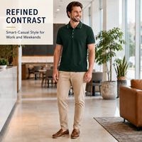 Polo unisexe pour homme en gros, 60 % coton 40 % polyester, manches courtes, maille piquée, respirant, anti-plis, logo personnalisé, OEM