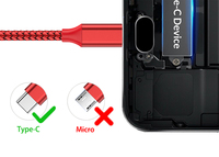 Câble Micro USB 3A de haute qualité charge Super rapide 480Mbps cordon de transfert de données multiligne pour Android tous les Smartphone ordinateur portable