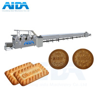 Four tunnel à gaz entièrement automatique haute capacité pour la production de sandwichs, cupcakes et sodas, avec stérilisateur alimentaire et pétrin pour la pâte